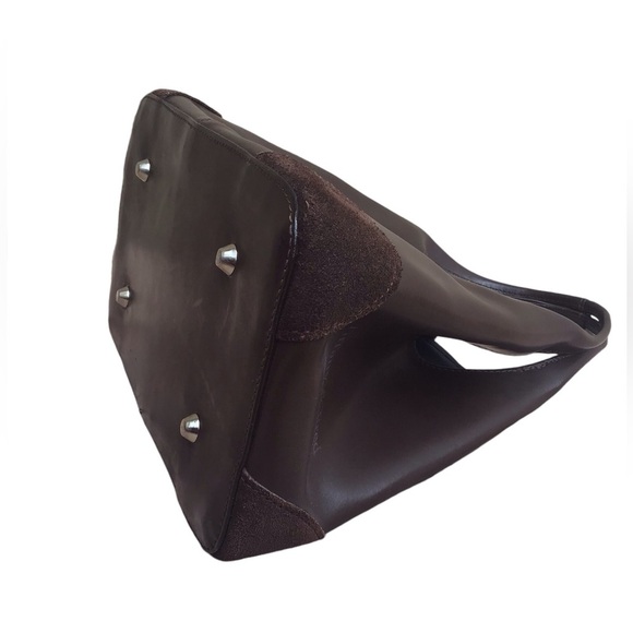 Tiffany & Fred Brown Leather & Suede Hobo With Buckle Detail - Picture 8 of 13